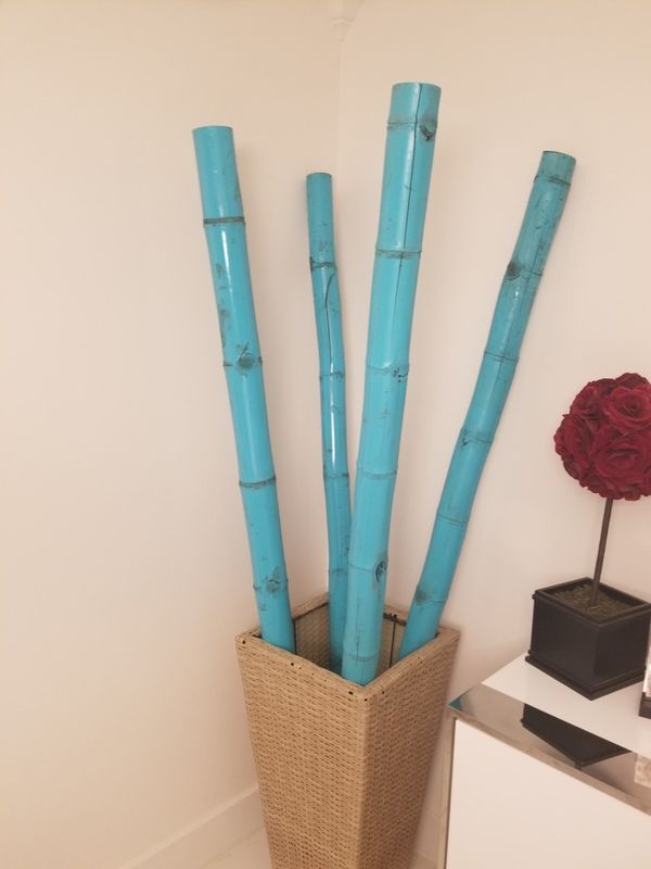 Ocean blue bamboo sticks. for Sale in Deerfield Beach, FL - OfferUp