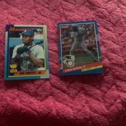 Ken Griffey Jr 2 Rookie Year Cards $300 For Both Mint Condition