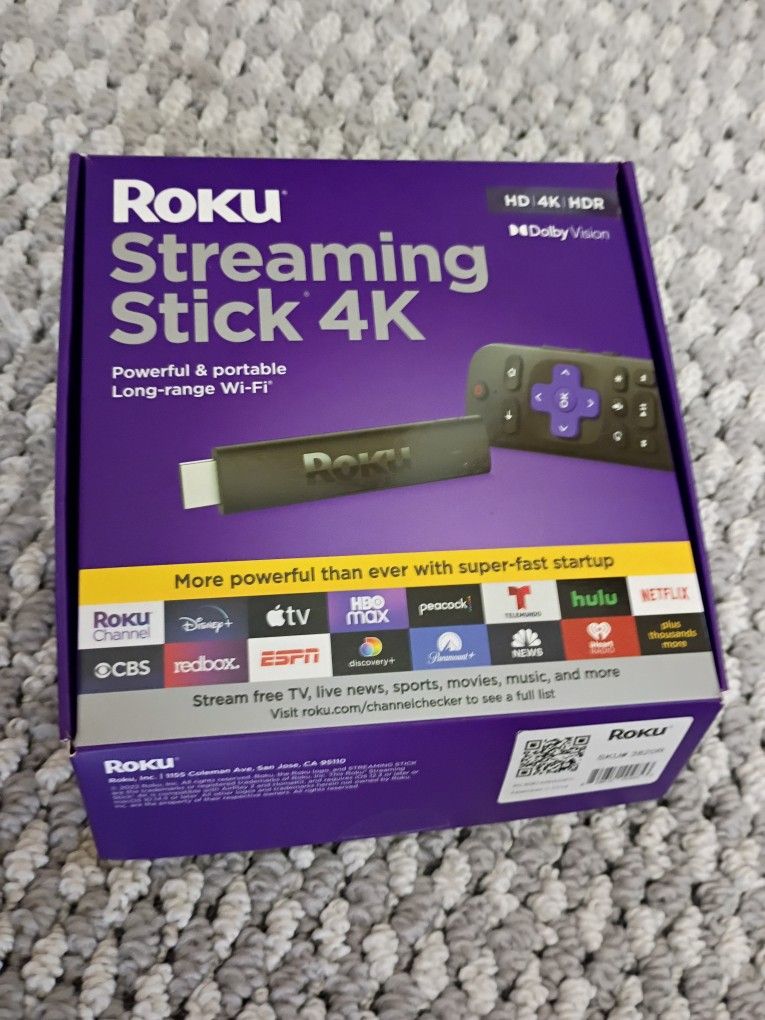 Roku 4k Streaming Stick W Box