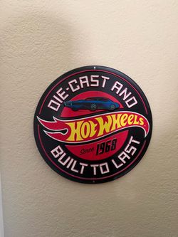 Hot wheels wall art and garage displa