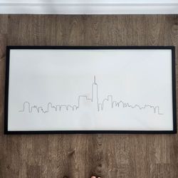 Framed NYC Skyline Art Print