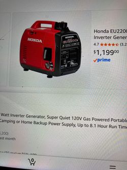 Honda 2200w eco generator