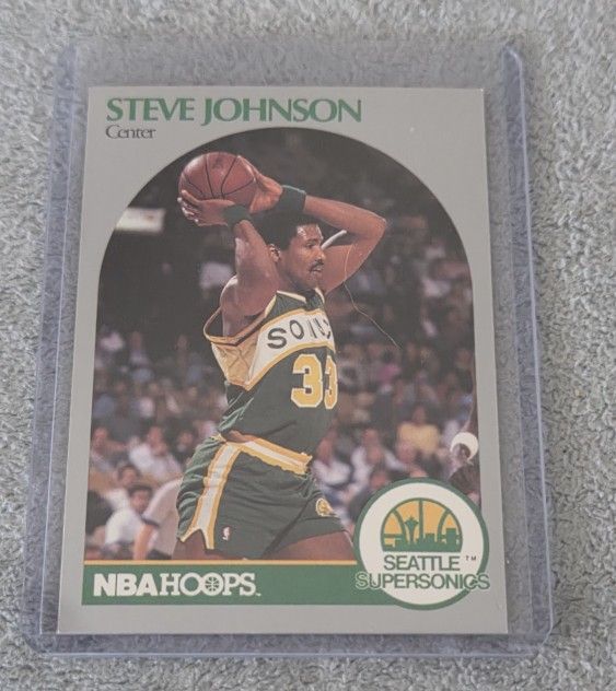 1990-91 Hoops #278 Steve Johnson Seattle SuperSonics
