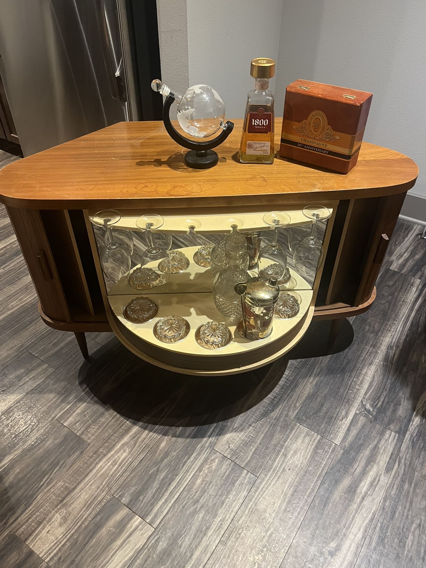 1950’s Walnut Bar Cabinet