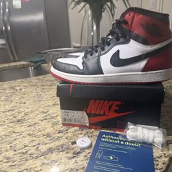 Jordan Retro 1 OG High 2013 Black Toe Size 14