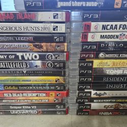 27 Playstation 3 Ps3 Games Gta Red Dead Redemption God Of War Resident Evil And More Video Game Collection