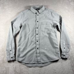 Levi's Made & Crafted Shirt Men's M Gray Button-Down Chambray Long Sleeve #6A