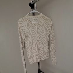 Zebra Print Old Navy Small Cardigan