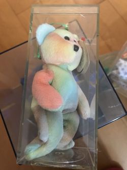 Ty Beanie Babies 03505 Basket Beanies Peace The Bear