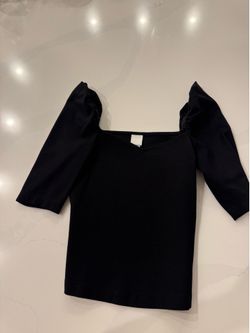 H&M black blouse size xs