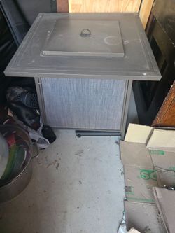 Square Propane Fire Pit Table