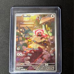 Stufful 154/132 Surging Sparks Illustration Rare Pokémon Card