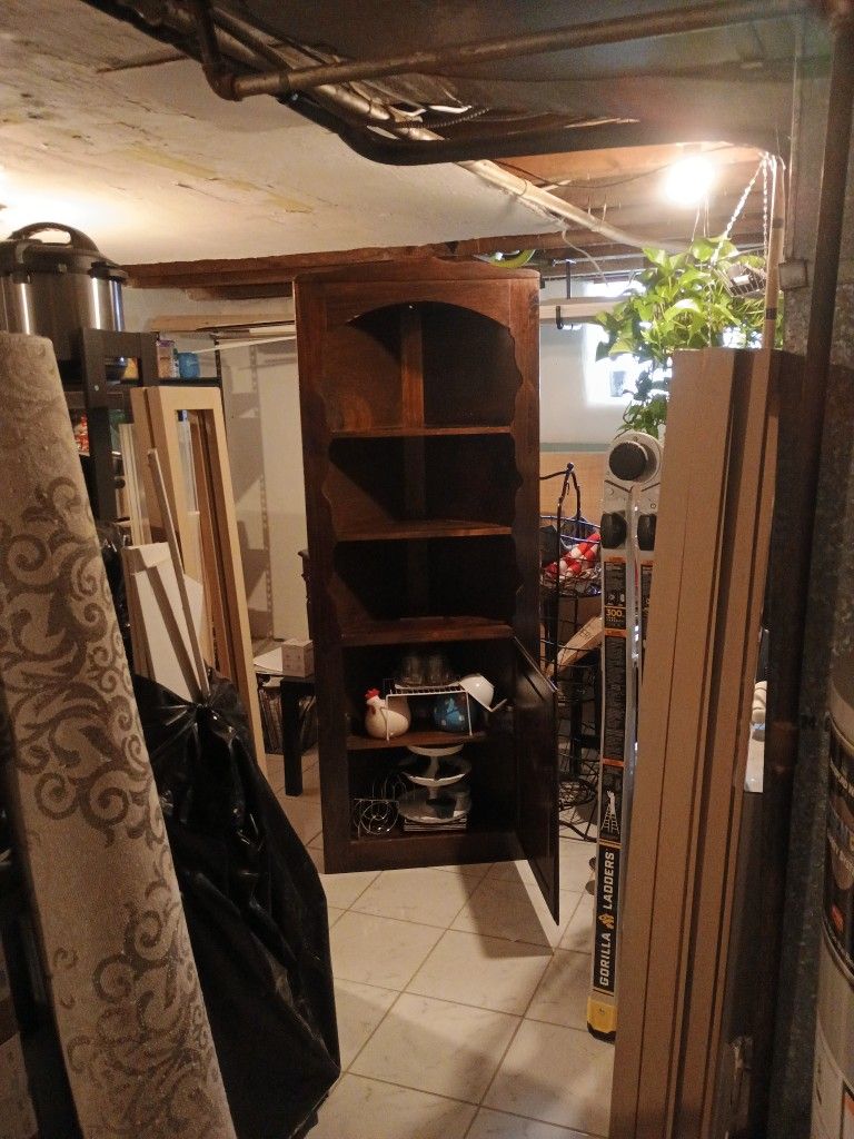 Wood Corner Cabinet