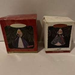 Barbie Millennium Princess and ‘95 Holiday Christmas Ornaments 