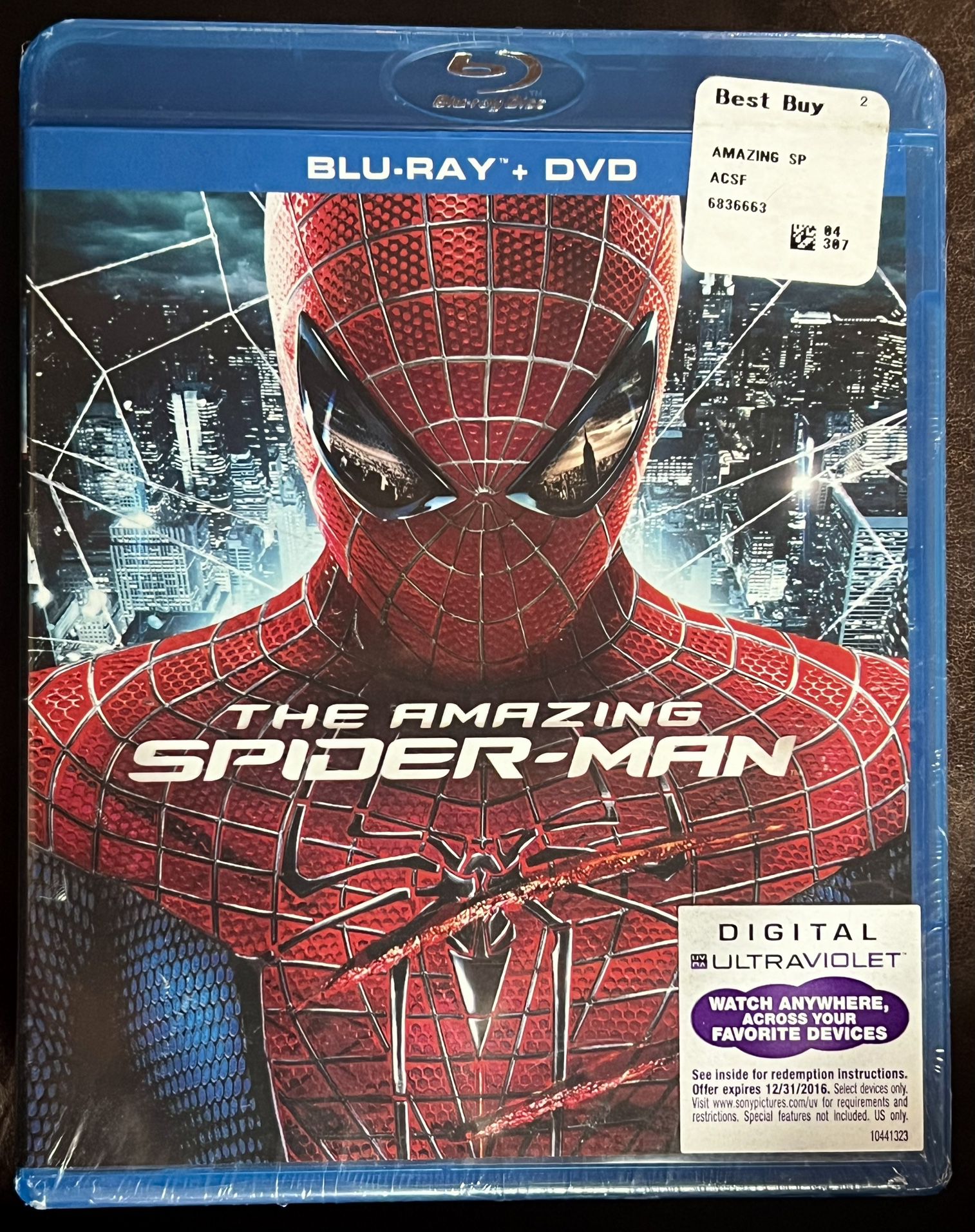 NEW Blu-Ray + DVD “THE AMAZING SPIDER-MAN” Andrew Garfield, Emma Stone
