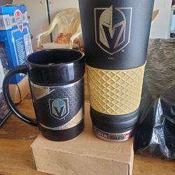 Brand New Vegas Golden Knights Tumbler And Lg Coffee ☕️ Cup Both For $30