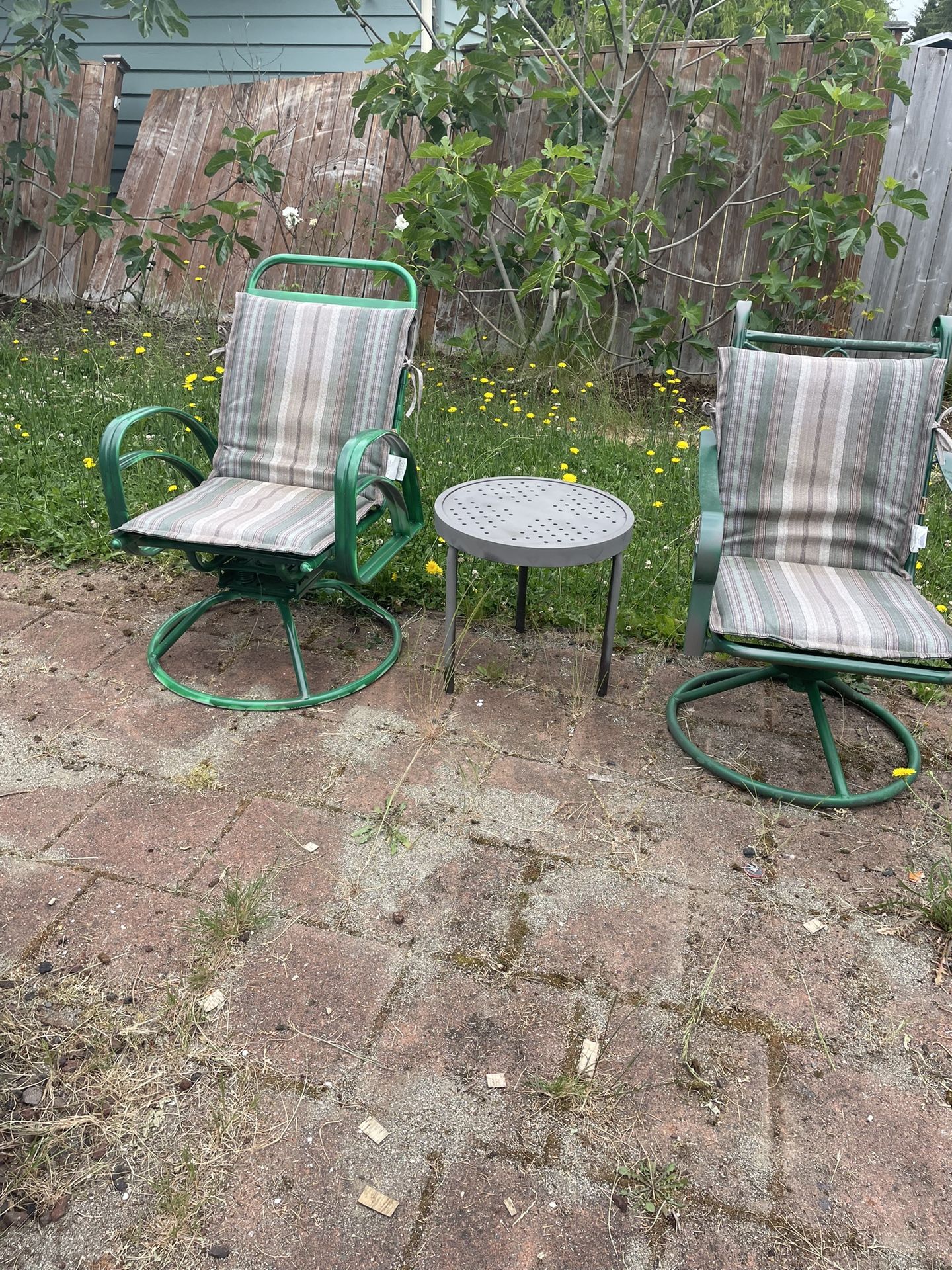 Nice 2 Patio Chairs With. Table