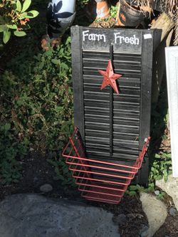 Farm decor. Fresh egg holder custom made