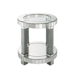 GLITZ GLAM HOLLYWOOD VIBE MIRRORED FAUX DIAMONDS BLING DECOR