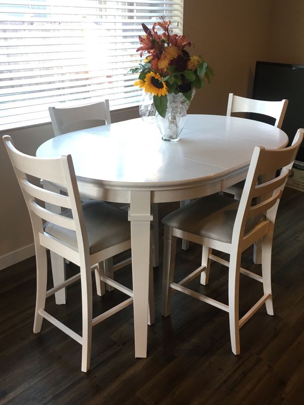 Shabby Chic Bar Height Table With Leaf For In Lacey Wa Offerup