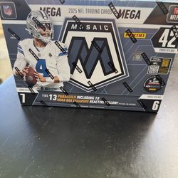 2025 NFL Mosaic Mega Box Trading Cards