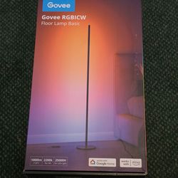 Govee RGBIC Floor Lamp Basic, 1000lm LED Corner Lamp.