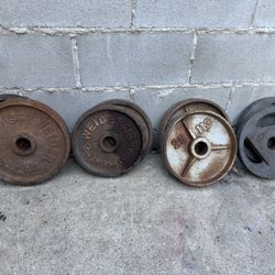 Olympic Weights Rusty But Solid  33s 22s 25s And 25s All For $120