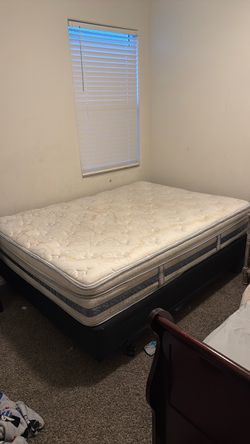 Queen bed and full sled frame FREE