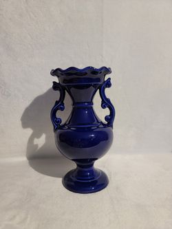 Navy Blue Flower Vase