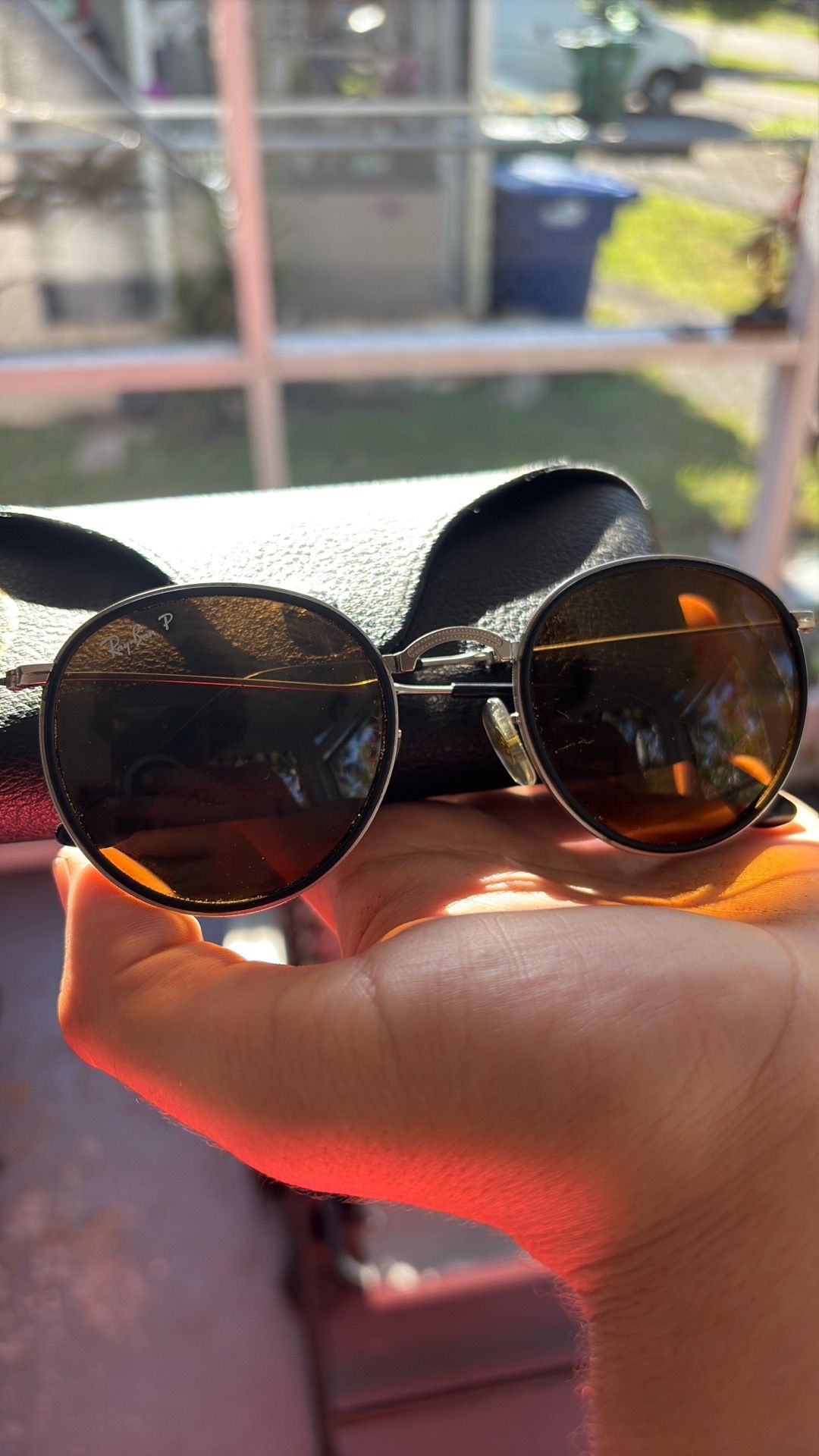 Ray Bans Round Metal sunglasses foldable