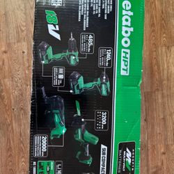 New Metabo 18v 4 Tools Set (Drill , Impact , Multi-tool , Hackzall )