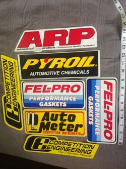 Lot of 7 Auto Stickers Decals
