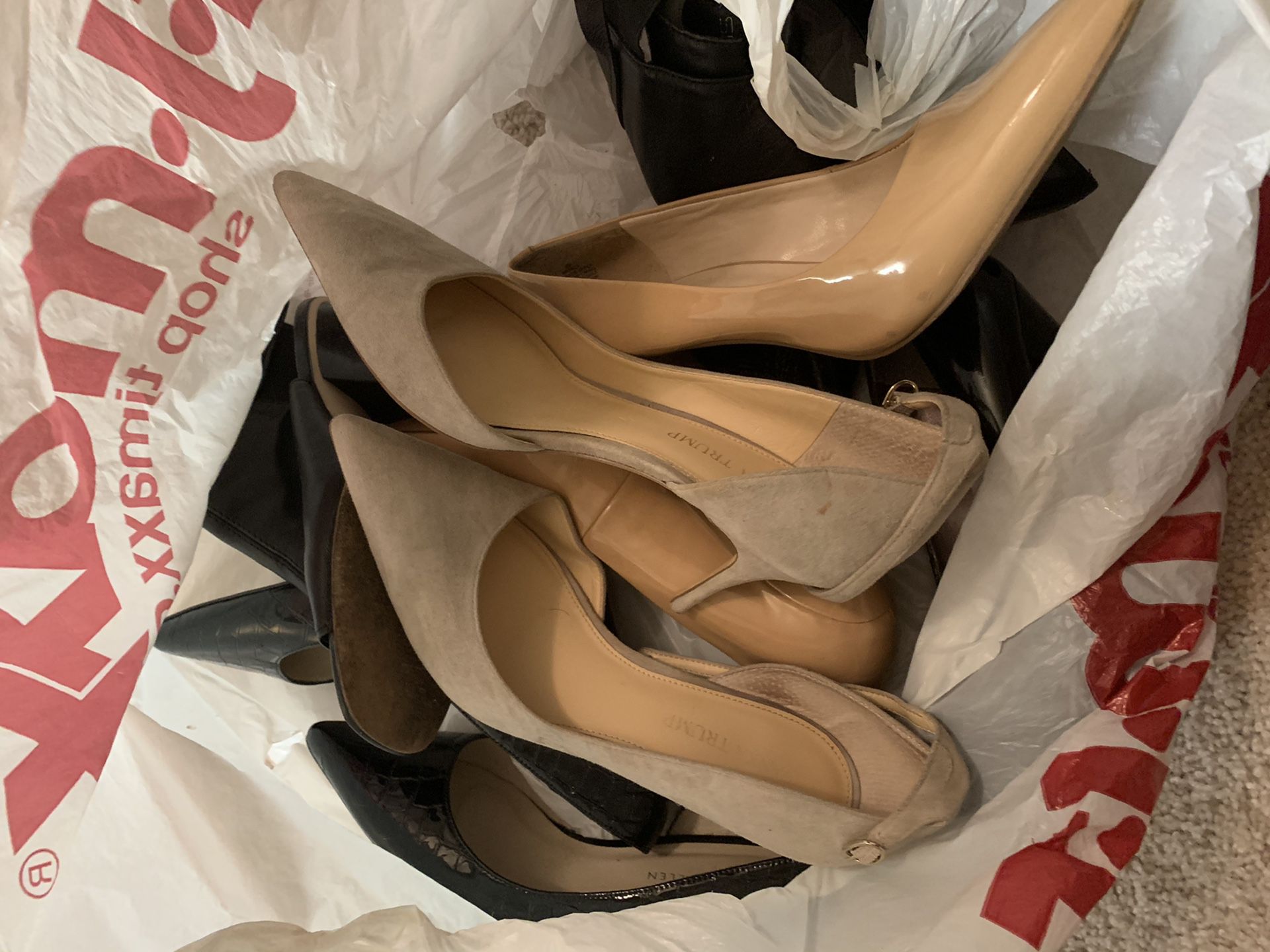 Free - bag of heels and 1 purse