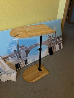 Wooden sofa tray/ end table