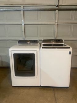 Samsung heavy duty washer and electric dryer