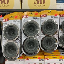 Glad 2pk Silicone Sink Strainer 