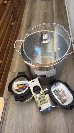 Canner pot, insulated food container, can opener