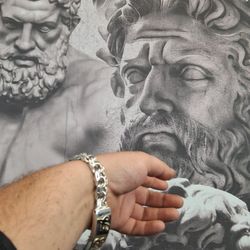 Silver Chino Link Braclet 