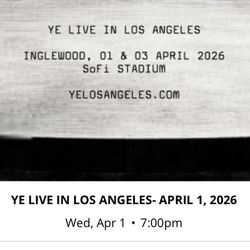 Ye Live @ SoFi - April 1 - Shared Patio Suite 