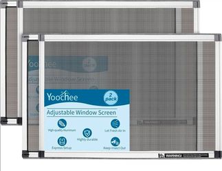 Adjustable Window Screens – 2 Pack – New