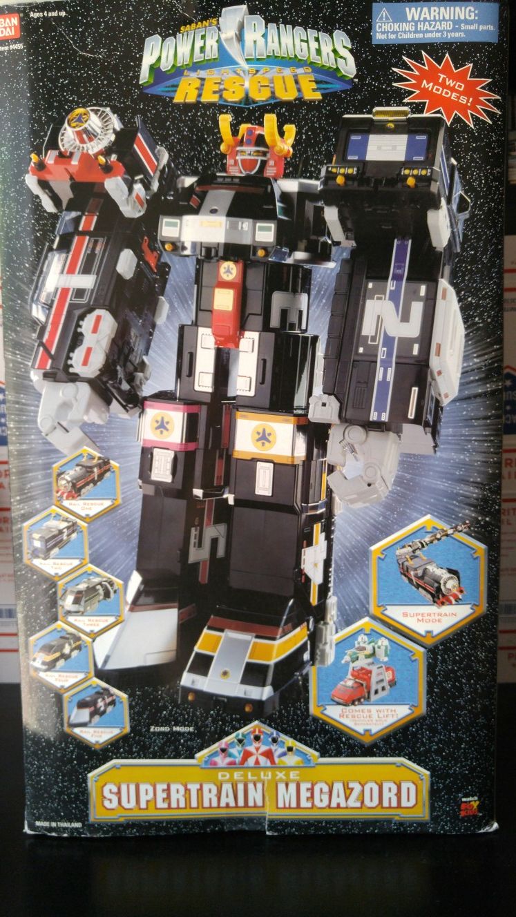 Power Rangers Lightspeed Rescue SuperTrain Megazord