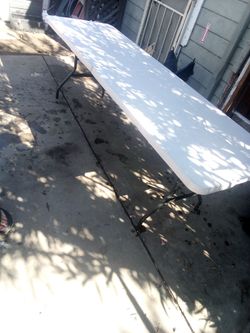 Folding Plastic Banquet Table 8ft -2.6 ft Lifetime Brand