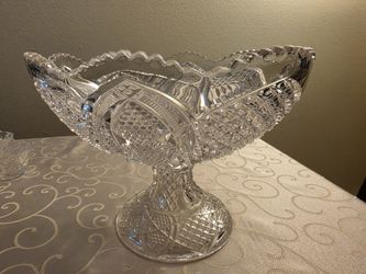 Early American Pattern Glass Duncan’s Sons & Co. #30 Scalloped Bowl