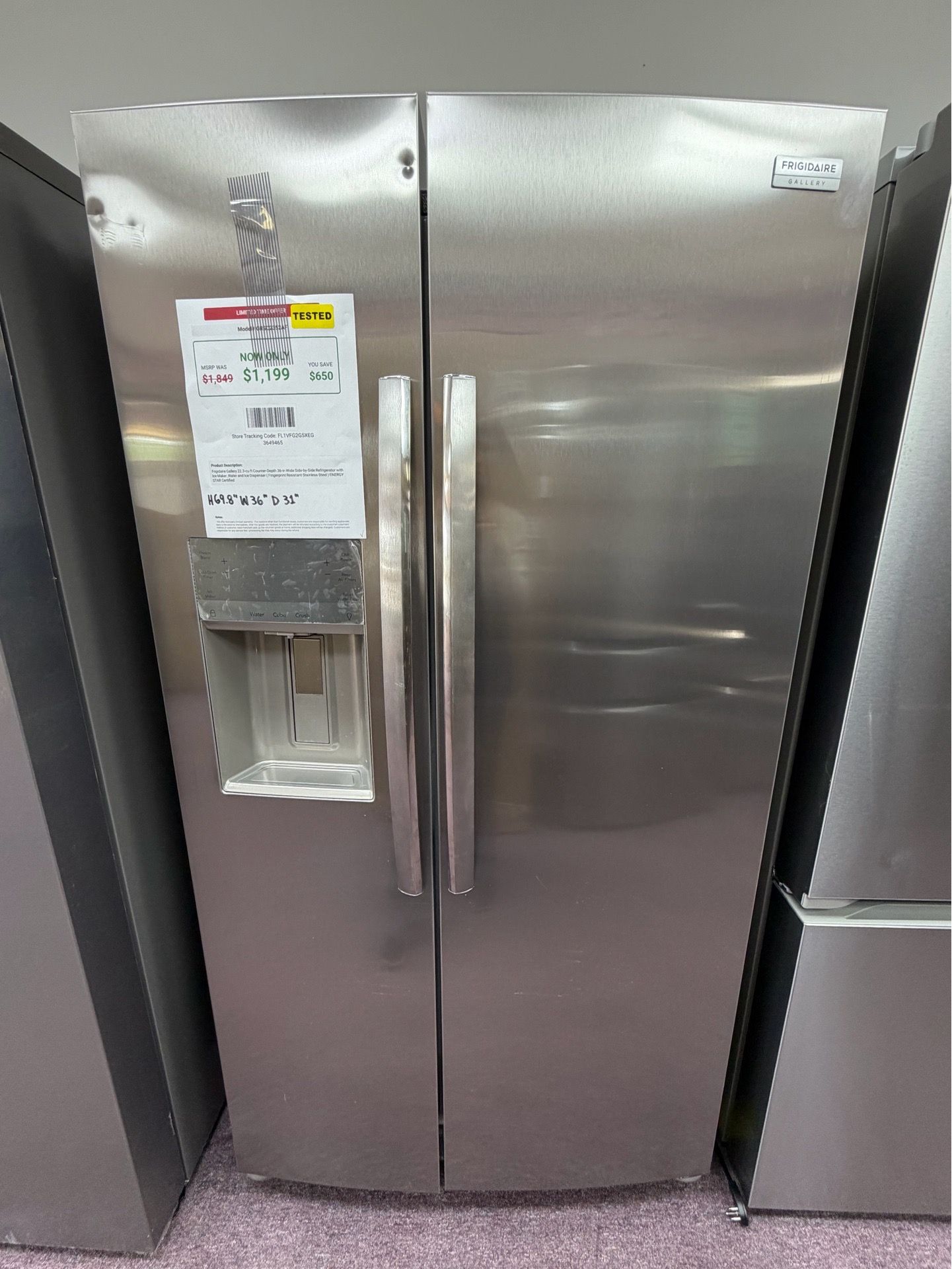 Frigidaire 22.3 cu ft Counter Depth Refrigerator