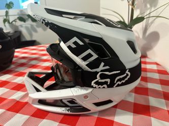 Fox Racing Proframe MIPS Full-Face Mountain Bike Helmet – Medium - White