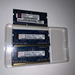 Laptop Memory Ram - 6GB total - 3 sticks