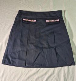 GIRL SKIRT SKORT SCHOOL WEAR UNIFORM SIZE 8 COLOR NAVY.