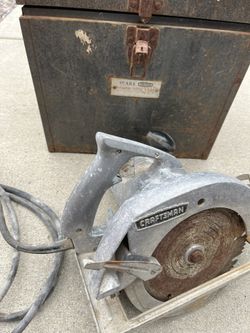 Vintage Sears Craftsman 7” Circular Saw With Case