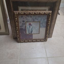 Painting Flower Sculpture Metal Frame