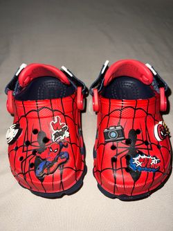 Spider Man Crocs Brand New Size 4C
